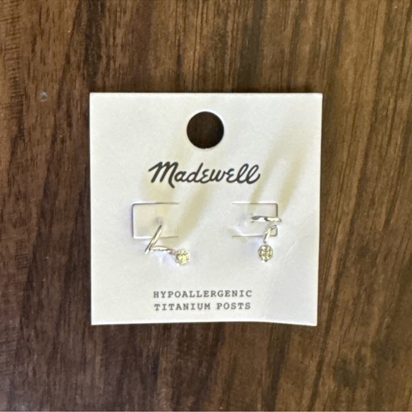 Madewell floating crystal Huggie hoop earring - Picture 12 of 14